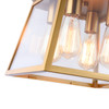 Artcraft Lighting Lucian 4 Light Chandelier 12" Diameter Brushed Brass (AC11851BB)