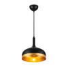 Artcraft Lighting Dash Collection 1-Light Pendant, Black & Gold (SC13350BK)