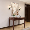 Artcraft Lighting Gem Collection 1-Light Sconce with Amber Glass Black and Brushed Brass (AC11871AM)