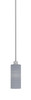Edge Stem Hung Mini Pendant, Brushed Nickel Finish, 4" Gray Matrix Glass (1151-BN-4092)