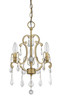Claire 3-Light Antique Gold Semi-Flush Mount (IN11355AG)