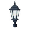 Telfair 2-Light Matte Black Post Mount Light (5517BK)