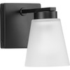Tanner Collection One-Light Matte Black Transitional Vanity Light (P300499-31M)