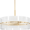 Seville Collection Six-Light Soft Gold Contemporary Chandelier (P400389-205)