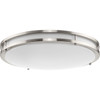 Abide Collection 5-CCT Integrated LED Brushed Nickel Contemporary 17.7" Large Flush Mount Light (P350276-009-CS)