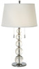 Palla 2-Light Crystal And Polished Chrome Table Lamp (TT5800)