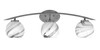 Kurve 3 Light Bath Bar, Graphite Finish, 5.75" Onyx Swirl Glass (3723-GP-4109)