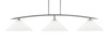Kurve 3 Light Bar, Graphite Finish, 16" White Muslin Glass (3733-GP-318)