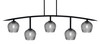 Kurve 5 Light Bar, Matte Black Finish, 6" Smoke Textured Glass (3745-MB-4602)