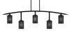 Kurve 5 Light Bar, Matte Black Finish, 4" Black Matrix Glass (3745-MB-4069)