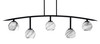 Kurve 5 Light Bar, Matte Black Finish, 5.75" Onyx Swirl Glass (3745-MB-4109)