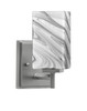 Franklin Wall Sconce, Graphite Finish, 3.5" Square Onyx Swirl Glass (1211-GP-549)