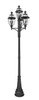 Z-Lite Westover 12 Light Outdoor Post Mount Fixture in Black (580PHB-4-564P-BK)