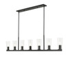 Titus 7 Light Linear Chandelier in Matte Black (826-7L-MB)