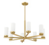 Z-Lite Danica 8 Light Chandelier in Modern Gold (3044-8MGLD)
