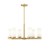 Z-Lite Danica 6 Light Chandelier in Modern Gold (3044-6MGLD)