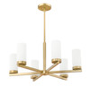 Z-Lite Danica 6 Light Chandelier in Modern Gold (3044-6MGLD)