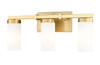 Danica 3 Light Vanity in Modern Gold (3044-3V-MGLD)