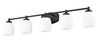 Z-Lite Kendrick 5 Light Vanity in Matte Black (745-5V-MB)