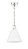 Alaric 1 Light Pendant in Polished Nickel (3042P10-PN)