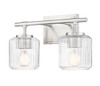 Landon 2 Light Vanity in Brushed Nickel (7515-2V-BN)