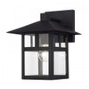 Crestlake 1 Light Satin Gold Large Outdoor Wall Lantern with Clear Glass (21323-14)