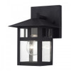 Crestlake 1 Light Satin Gold Small Outdoor Wall Lantern with Clear Glass (21321-14)
