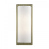 Brenton 1 Light Antique Brass Large ADA Sconce with Hand Crafted Off-White Fabric Shade (50861-01)