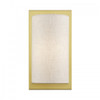Brenton 1 Light Soft Gold ADA Sconce with Hand Crafted Oatmeal Fabric Shade (45230-33)