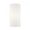Manorwood 1 Light White ADA Sconce with Hand Crafted Off-White Fabric Hardback Shades (50310-03)