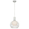 Chuki 1 Light Metal Ribbed Pendant (23436-WH)