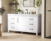 60 Inch Single Bathroom Vanity In White (VF60660WH)