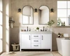 Elegant Furniture and Lighting 54 Inch Double Bathroom Vanity In White (VF60654DWH)