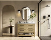 Elegant Furniture and Lighting 42 Inch Single Bathroom Vanity In Honey Brown With Backsplash (VF60542MHB-BS)