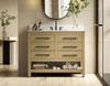 Elegant Furniture and Lighting 42 Inch Single Bathroom Vanity In Honey Brown With Backsplash (VF60542MHB-BS)