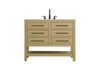 Elegant Furniture and Lighting 42 Inch Single Bathroom Vanity In Honey Brown (VF60542MHB)