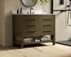 42 Inch Single Bathroom Vanity In Chestnut Brown With Backsplash (VF60542MCB-BS)