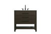36 Inch Single Bathroom Vanity In Mocha Brown (VF60536MMB)