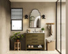 Elegant Furniture and Lighting 36 Inch Single Bathroom Vanity In Chestnut Brown (VF60536MCB)