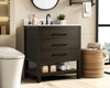30 Inch Single Bathroom Vanity In Mocha Brown With Backsplash (VF60530MMB-BS)
