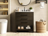 Elegant Furniture and Lighting 30 Inch Single Bathroom Vanity In Mocha Brown With Backsplash (VF60530MMB-BS)