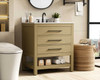 Elegant Furniture and Lighting 30 Inch Single Bathroom Vanity In Honey Brown With Backsplash (VF60530MHB-BS)