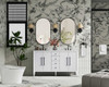 Elegant Furniture and Lighting 60 Inch Double Bathroom Vanity In White (VF29660DWH)