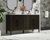 60 Inch Double Bathroom Vanity Inchocolate Oak (VF29660DCO)