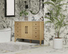 Elegant Furniture and Lighting 54 Inch Single Bathroom Vanity In Linen Oak (VF29654LO)