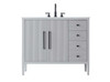 42 Inch Single Bathroom Vanity In Grey (VF29642GR)