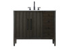 Elegant Furniture and Lighting 42 Inch Single Bathroom Vanity In Chocolate Oak (VF29642CO)