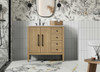 Elegant Furniture and Lighting 36 Inch Single Bathroom Vanity In Linen Oak (VF29636LO)