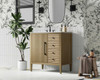 32 Inch Single Bathroom Vanity In Linen Oak (VF29632LO)