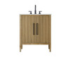 Elegant Furniture and Lighting 30 Inch Single Bathroom Vanity In Linen Oak (VF29630LO)
